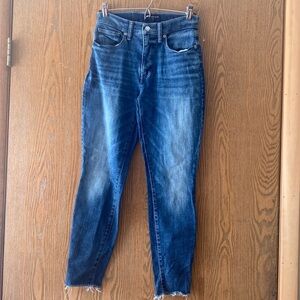 NWOT Lucky Brand Size 4/27 ankle jeans with fringe